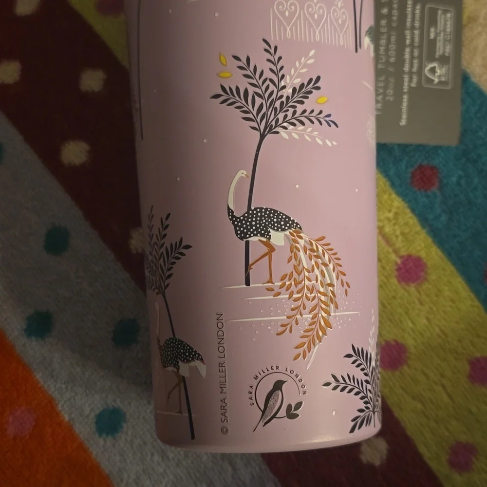 Sara Miller Lavender Travel Tumbler with Straw, 20 Oz., Retail Price $28.00US - Picture 10 of 16
